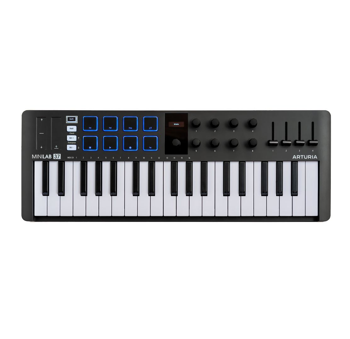 キーボード Arturia MiniLab 37 BK MIDI Controller Keyboard コントローラー スタジオ構築 ライブ