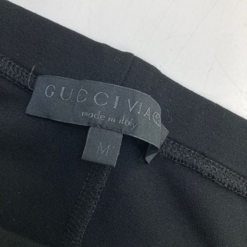 GUCCI グッチ レギンスパンツ 裾ジップ ブラック系 M [240101648025] レディース