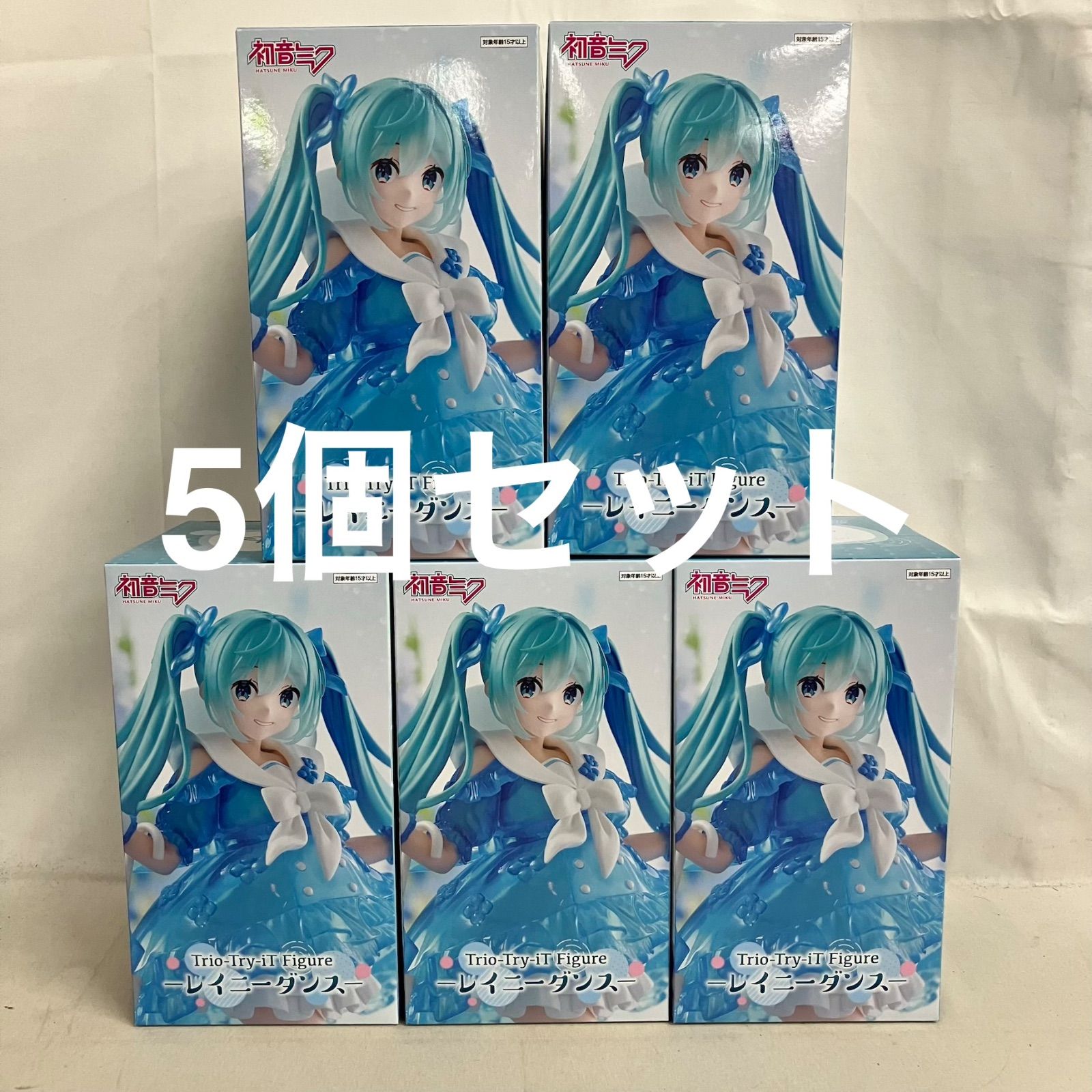 未開封 初音ミク Trio-Try-iT レイニーダンス フィギュア 5個セット 