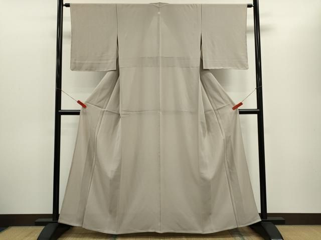平和屋着物＊夏物　色無地　絽　枯野色　反端付き　正絹　逸品　未使用　CABH7616ze