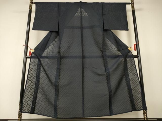 平和屋着物*夏物 お召 風通紗 舞葉文 正絹 逸品 AABJ2437jd 平和屋着物*夏物 お召 風通紗 舞葉文 正絹 逸品 AABJ2437jd