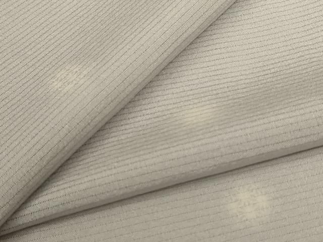 平和屋着物＊夏物　小紋　絽　丸文　蛍暈し　正絹　逸品　AABJ2470jd