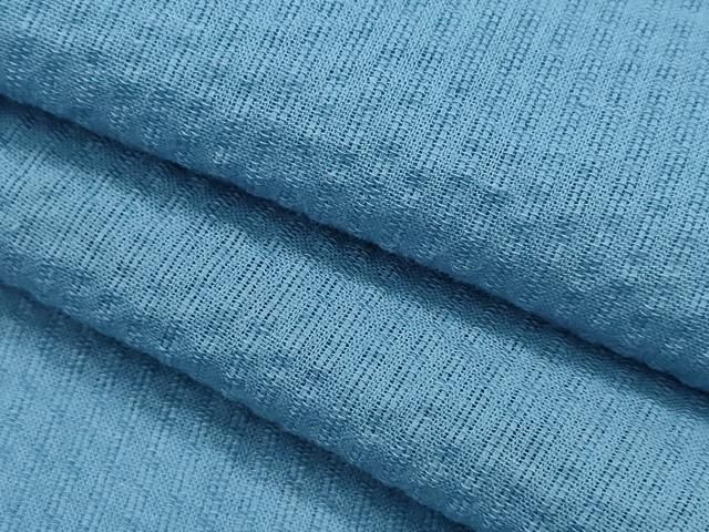 平和屋着物∴夏物　男性　浴衣　しじら織　勿忘草色　綿　逸品　新品　CABH1444ng