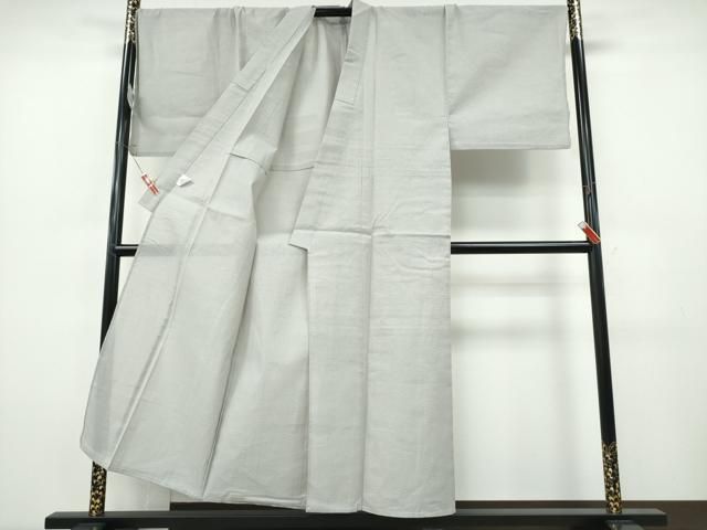 平和屋着物∴夏物 男性 浴衣 めんあさしじら 霞色 綿麻 逸品 新品