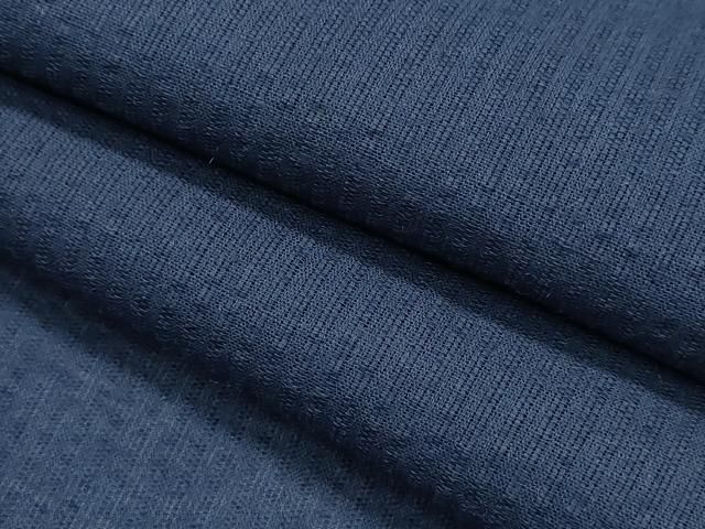 平和屋着物∴夏物　男性　浴衣　めんあさしじら　濃藍色　綿麻　逸品　新品　CABH1451ng