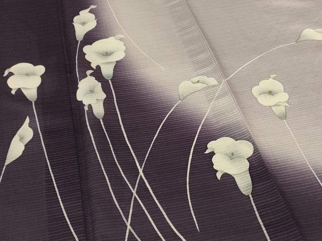 平和屋着物＊夏物　本場縞大島紬　夏大島　訪問着　カラー　暈し染め　まるやま扱い　証紙付き　寿紬工房　正絹　逸品　AABJ3359jd