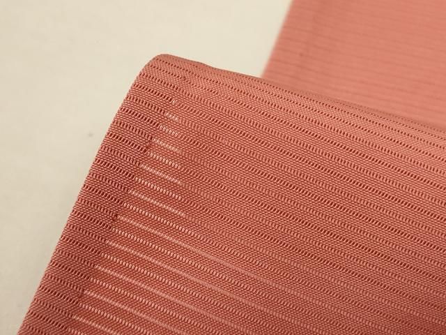 平和屋着物＊夏物　色無地　絽　東雲色　正絹　逸品　AABJ3362jd