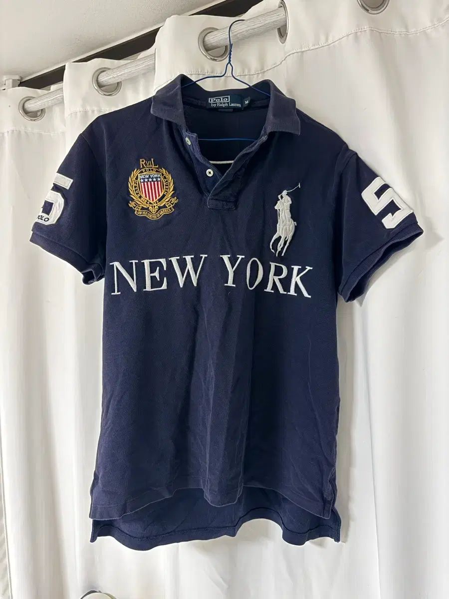 ポロラルフローレン ネイビー NEW YORK PK カラーTシャツ 正規品