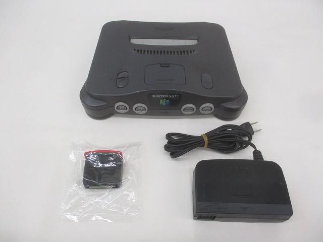 中古品 ゲーム NINTENDO 64 本体 NUS-001 動作品 メモリー拡張パック・周辺機器付き
