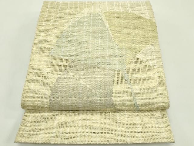 平和屋着物＊夏物　八寸名古屋帯　銀杏　正絹　逸品　CABH5823rv