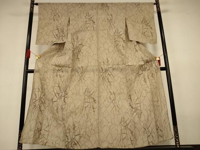 平和屋着物*夏物 小千谷ちぢみ 草花文 麻 逸品 AABJ3380jd 平和屋着物*夏物 小千谷ちぢみ 草花文 麻 逸品 AABJ3380jd