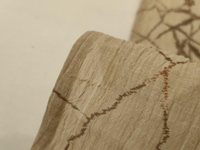 平和屋着物*夏物 小千谷ちぢみ 草花文 麻 逸品 AABJ3380jd 平和屋着物*夏物 小千谷ちぢみ 草花文 麻 逸品 AABJ3380jd