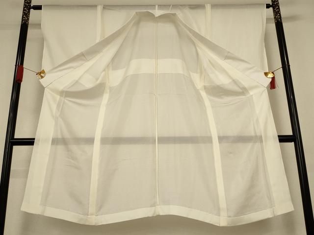 平和屋着物＊夏物　長襦袢　絽　鳥の子色　正絹　逸品　AABJ3381jd