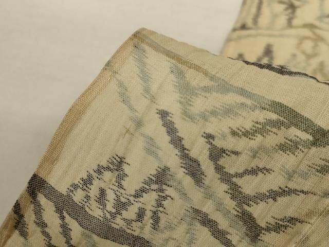 平和屋着物*夏物 小千谷ちぢみ 風景文 麻 逸品 AABJ3392jd 平和屋着物*夏物 小千谷ちぢみ 風景文 麻 逸品 AABJ3392jd
