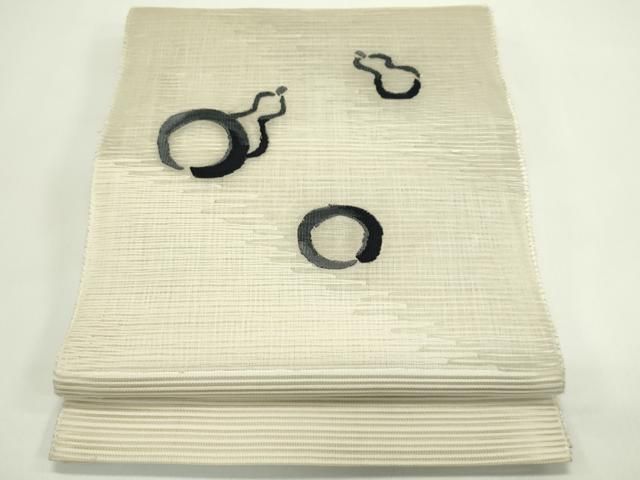 平和屋着物＊夏物　八寸名古屋帯　絽綴れ　瓢箪　正絹　逸品　CABH5851rv