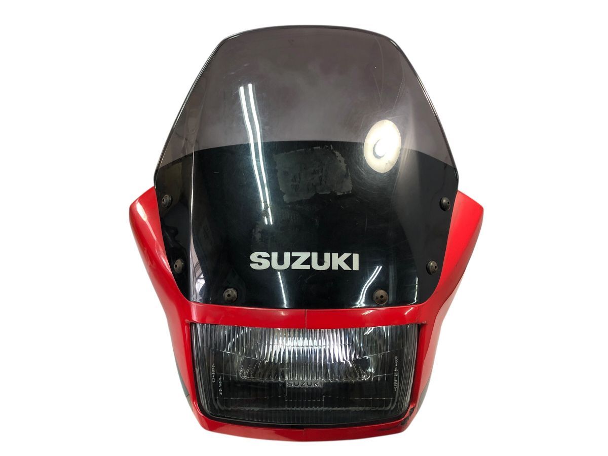 SUZUKI GF250S GJ71C アッパーカウル ヘッドライト ステー セット 点灯OK 組み換え S仕様にも(中古)TO-N3404 SUZUKI GF250S GJ71C アッパーカウル ヘッドライト ステー セット 点灯OK 組み換え S仕様にも(中古)TO-N3404