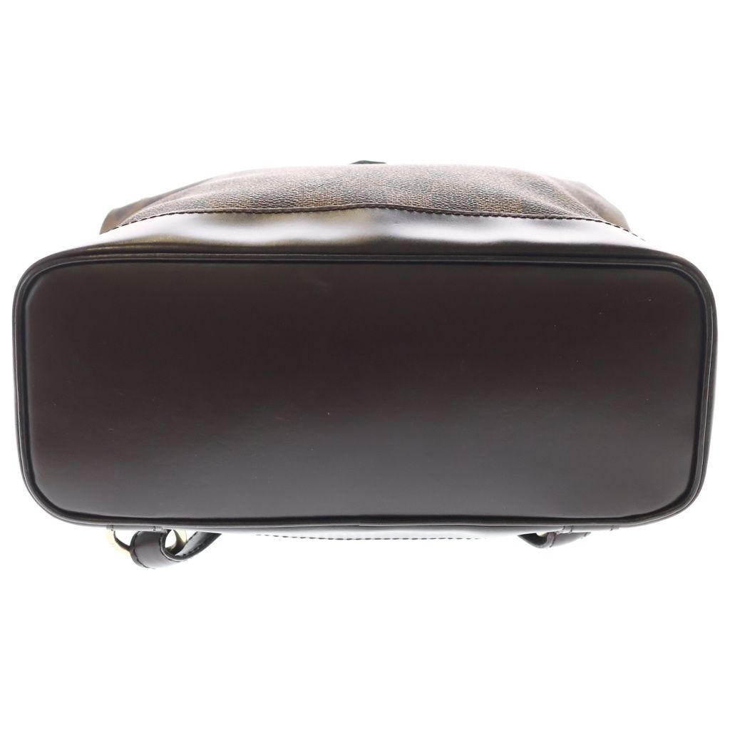 LOUIS VUITTON (ルイヴィトン) ダミエ ソーホー リュックサック バックパック ブラウン レザー×PVC N51132 ゴールド金具 LOUIS VUITTON (ルイヴィトン) ダミエ ソーホー リュックサック バックパック ブラウン レザー×PVC N51132 ゴールド金具