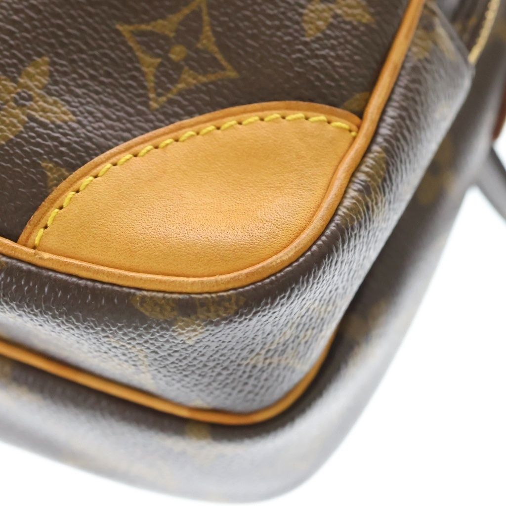 LOUIS VUITTON (ルイヴィトン) モノグラム アマゾン ショルダーバッグ ミニバッグ ブラウン レザー×PVC M45236 ゴールド金具