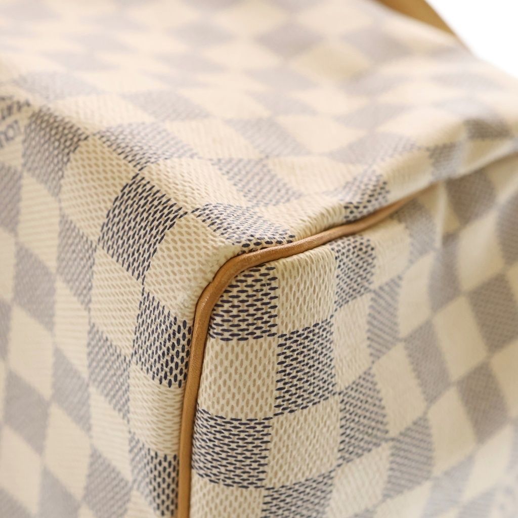LOUIS VUITTON (ルイヴィトン) ダミエアズール スピーディ30 ボストンバッグ ハンドバッグ アイボリー×ブラウン PVCレザー N41533 ゴールド金具