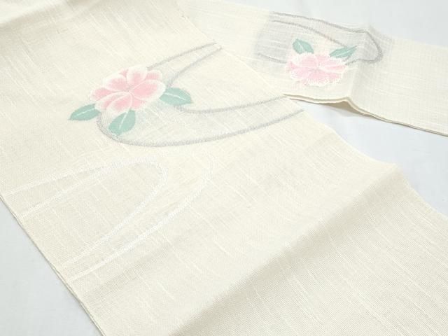 平和屋着物*夏物 八寸名古屋帯 草花文 CABH8095fb 平和屋着物*夏物 八寸名古屋帯 草花文 CABH8095fb