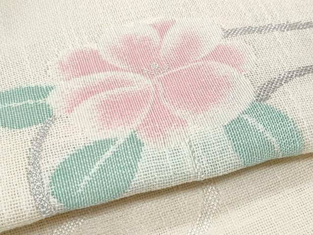 平和屋着物*夏物 八寸名古屋帯 草花文 CABH8095fb 平和屋着物*夏物 八寸名古屋帯 草花文 CABH8095fb