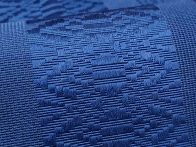 平和屋着物*夏物 本場筑前博多織 八寸名古屋帯 紗献上 青色 正絹 逸品 CABH8099fb 平和屋着物*夏物 本場筑前博多織 八寸名古屋帯 紗献上 青色 正絹 逸品 CABH8099fb