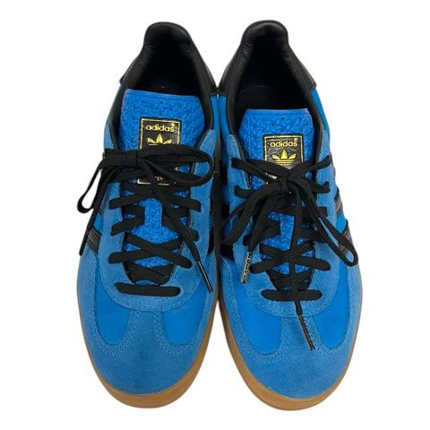 アディダス adidas 029002 スニーカー シューズ ガゼル ローカット ライン ロゴ 24.0 青 ブルー