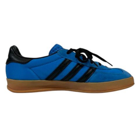 アディダス adidas 029002 スニーカー シューズ ガゼル ローカット ライン ロゴ 24.0 青 ブルー