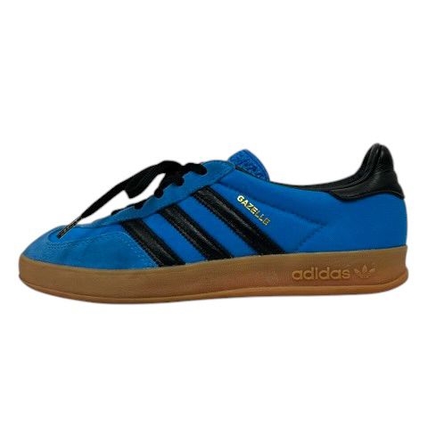 アディダス adidas 029002 スニーカー シューズ ガゼル ローカット ライン ロゴ 24.0 青 ブルー
