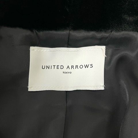 ユナイテッドアローズ UNITED ARROWS ジャケット ブルゾン ファー フード 長袖 黒 ブラック ユナイテッドアローズ UNITED ARROWS ジャケット ブルゾン ファー フード 長袖 黒 ブラック