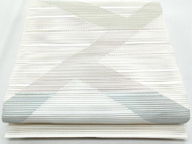 平和屋着物＊夏物　八寸名古屋帯　絽綴れ　幾何学文様　正絹　逸品　CABH8102fb