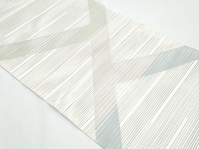 平和屋着物＊夏物　八寸名古屋帯　絽綴れ　幾何学文様　正絹　逸品　CABH8102fb