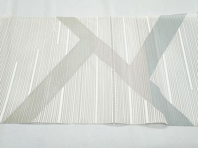平和屋着物＊夏物　八寸名古屋帯　絽綴れ　幾何学文様　正絹　逸品　CABH8102fb