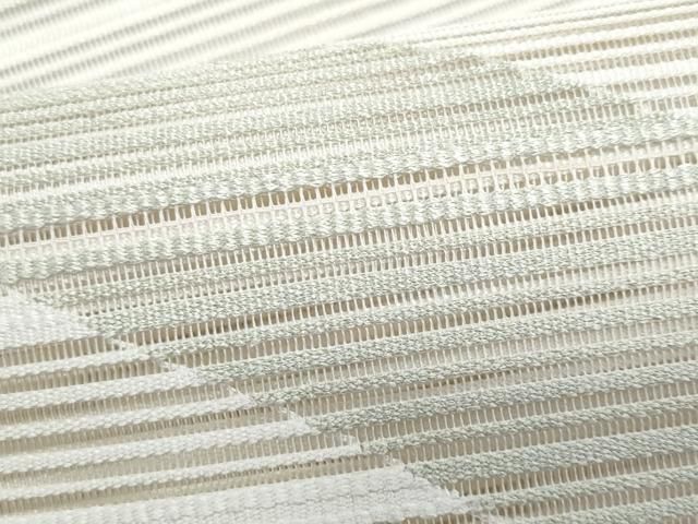 平和屋着物＊夏物　八寸名古屋帯　絽綴れ　幾何学文様　正絹　逸品　CABH8102fb