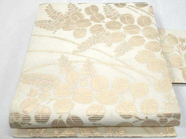 平和屋着物＊夏物　全通柄　九寸名古屋帯　萩　正絹　逸品　CABH8122fb