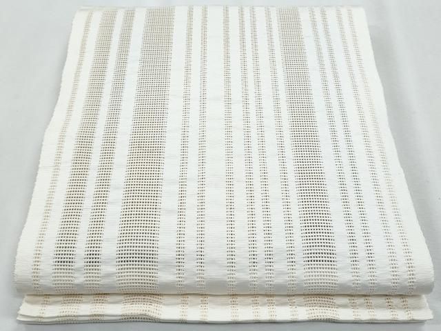 平和屋着物＊夏物　八寸名古屋帯　間道　CABH8127fb