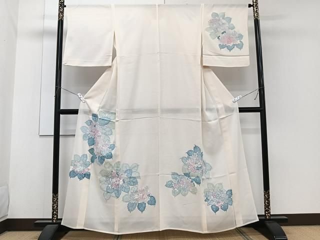 平和屋着物＊夏物　訪問着　絽　紫陽花　三越扱い　正絹　逸品　CABH5560xi