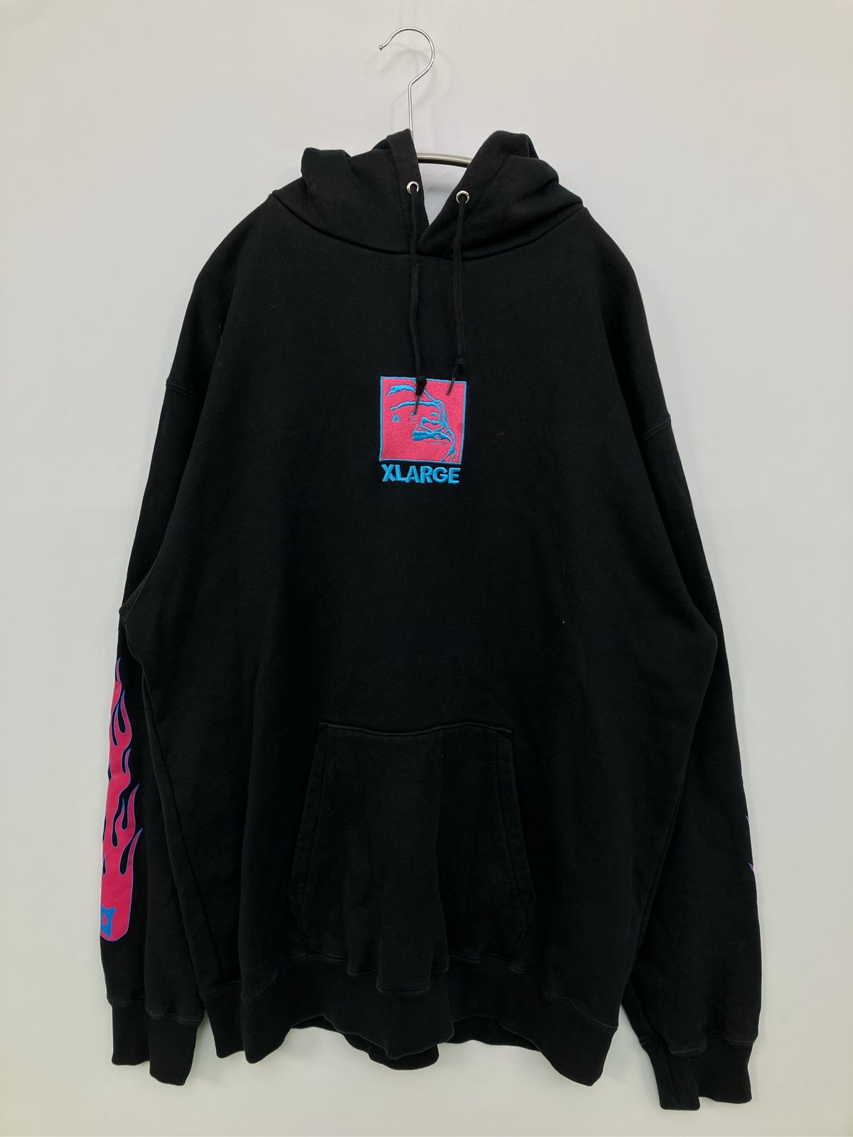 XLARGE エクストララージ パーカー XL ブラック コットン スウェット 