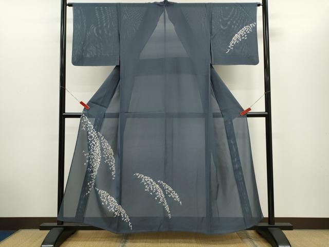 平和屋着物＊夏物　訪問着　絽　舞花文　金彩　正絹　逸品　CABH7687ze