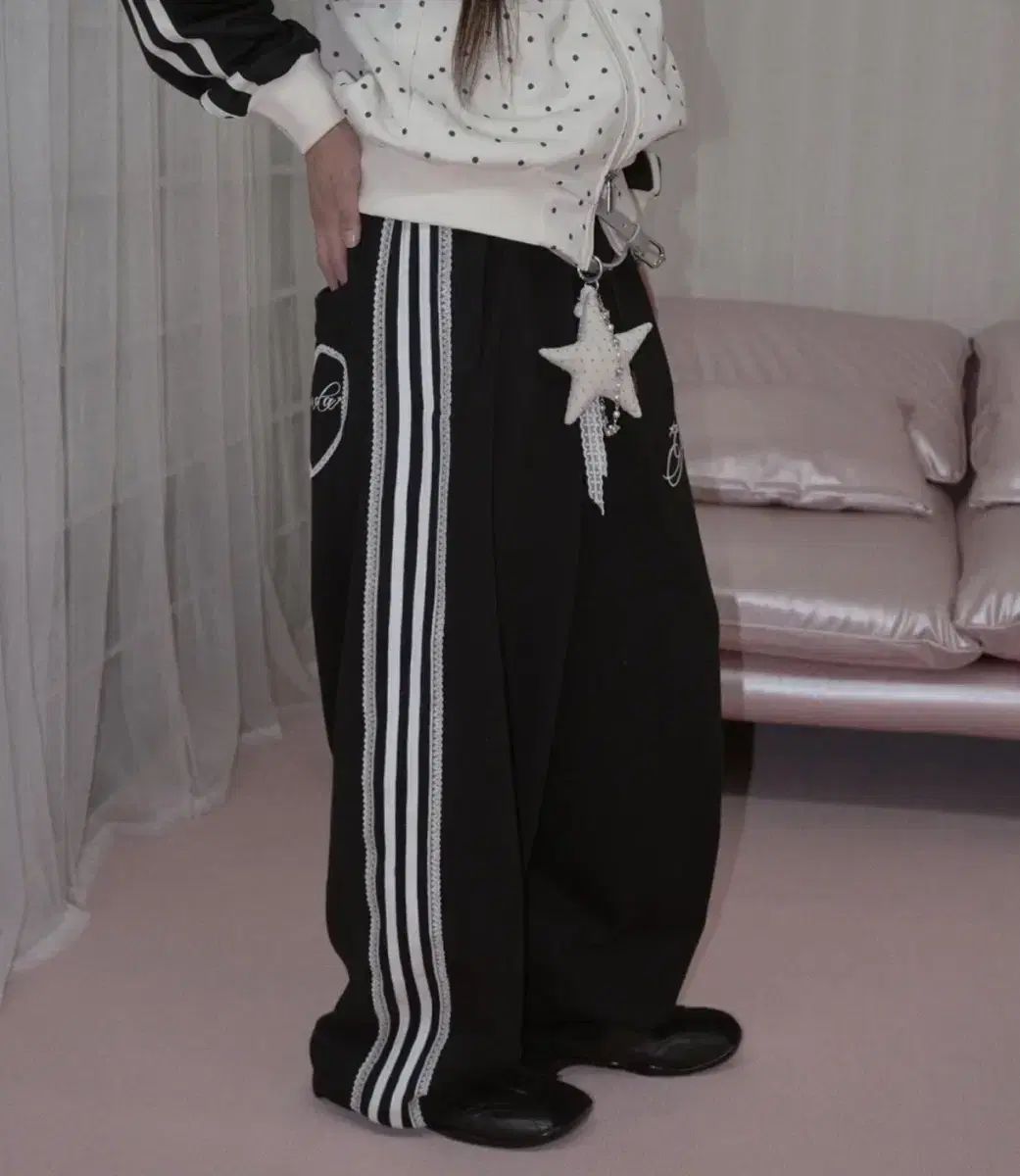 (新品) PRENDA プレンダ ハート レイ レース トレーナー パンツ ズボン
