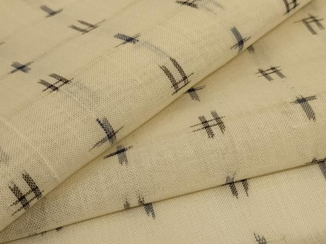 平和屋着物＊夏物　小紋　紗　絣文　正絹　逸品　AABJ3429jd