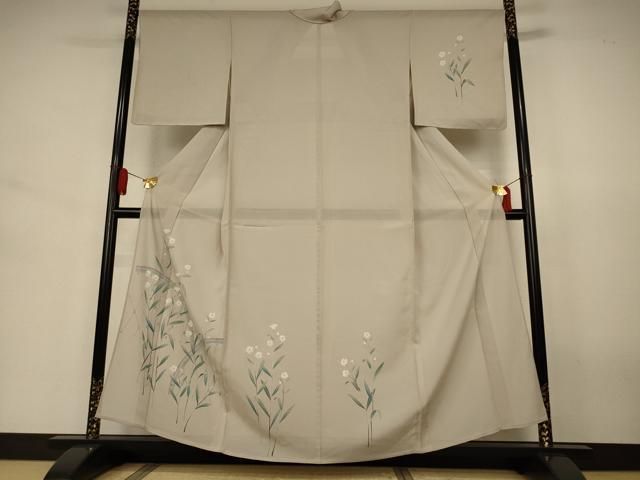 平和屋着物＊夏物　訪問着　絽　草花文　正絹　逸品　AABJ3431jd