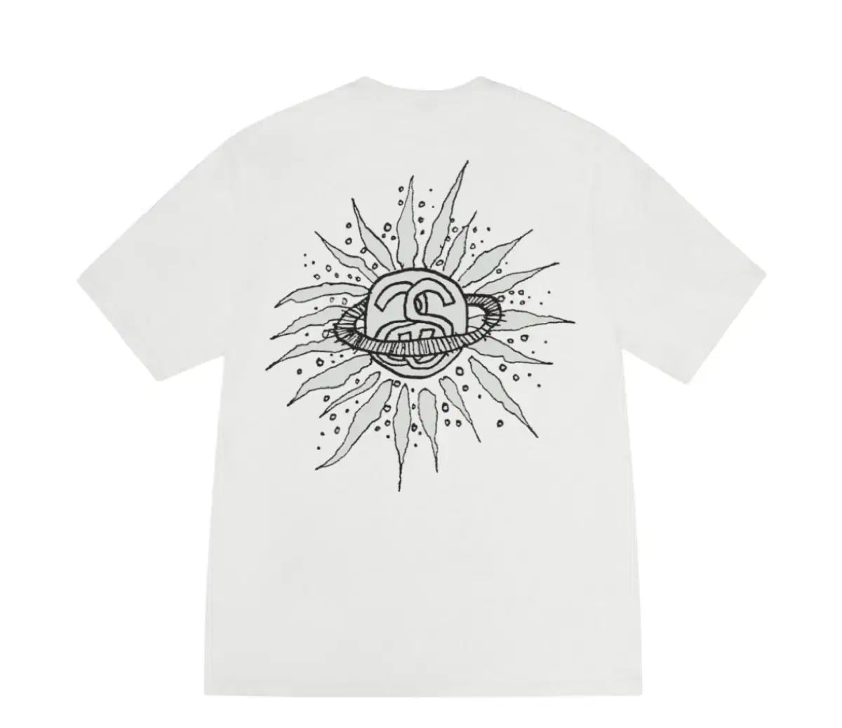 STUSSY ステューシー 룩 Beyond ビヨンド PIGMENT ピグメント ダイド 半袖 Tシャツ 白