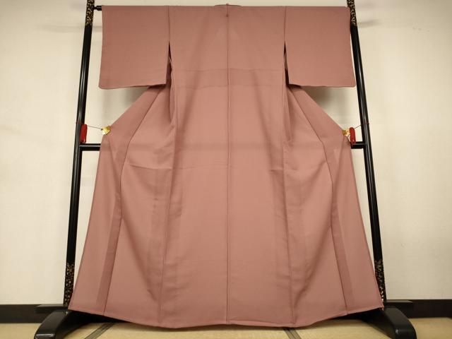 平和屋着物*夏物 色無地 紗 遠州茶色 正絹 逸品 未使用 AABJ6393jd