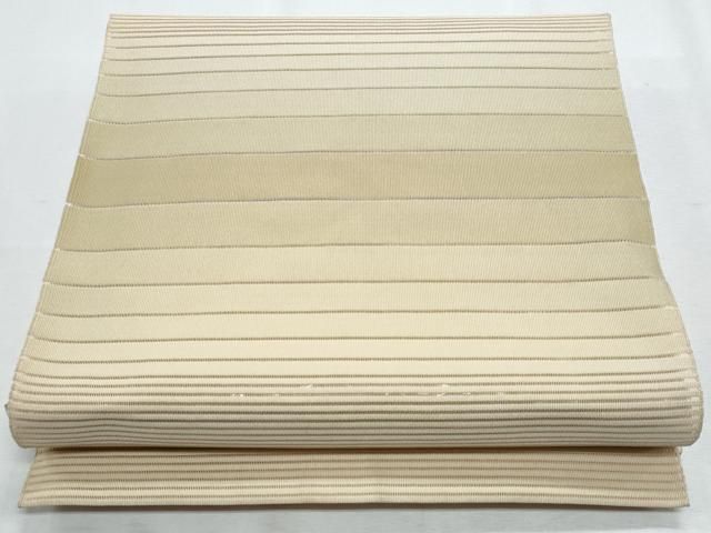平和屋着物＊夏物　西陣　川島織物　八寸名古屋帯　絽綴れ　横段文　正絹　逸品　CABH8247fb