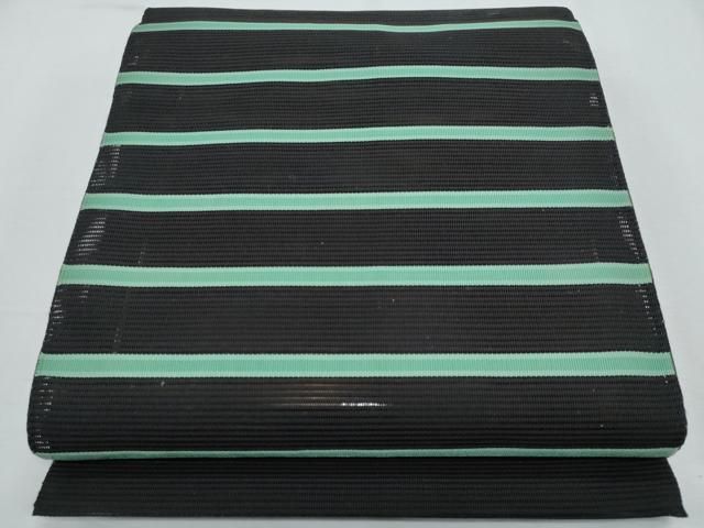 平和屋着物＊夏物　八寸名古屋帯　絽綴れ　横段文　正絹　逸品　CABH8261fb