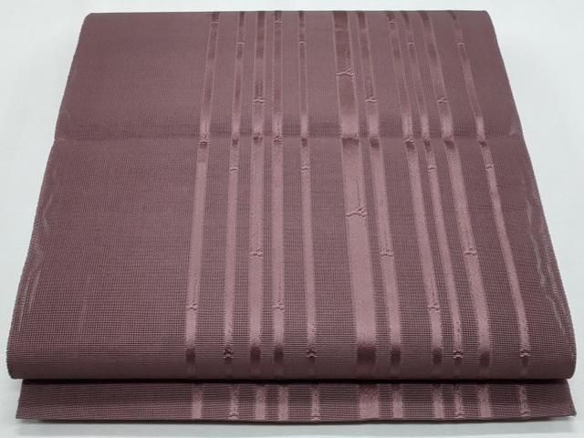 平和屋着物＊夏物　本場筑前博多織　八寸名古屋帯　竹並び　正絹　逸品　CABH8280fb