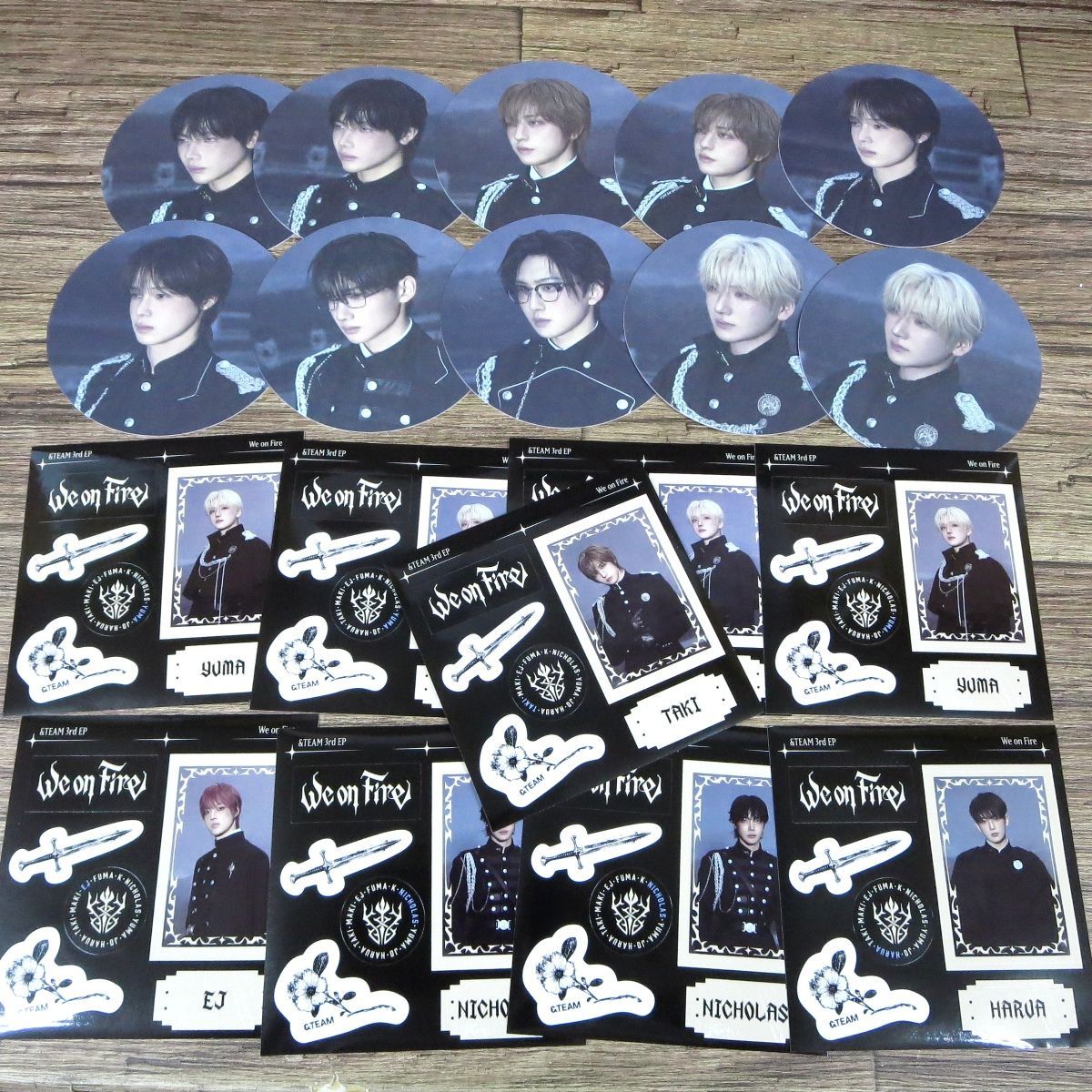 &TEAM FUMA cd まとめ売り トレカ エンティーム ☆エンティーム &TEAM We on Fire 未開封CD 封入トレカ 特典トレカ
