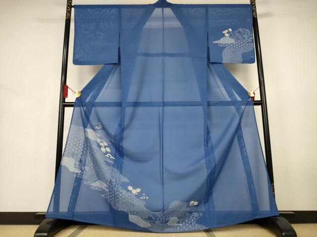 平和屋着物＊夏物　訪問着　絽　吉祥花文　金彩　洗える着物　AABJ6455jd 14,560円