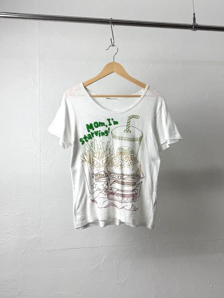 Rough 햄버거 半袖Tシャツ